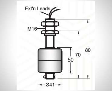  MINI FLOAT GUIDED LEVEL SWITCHES FOR LIQUIDS -MFGS